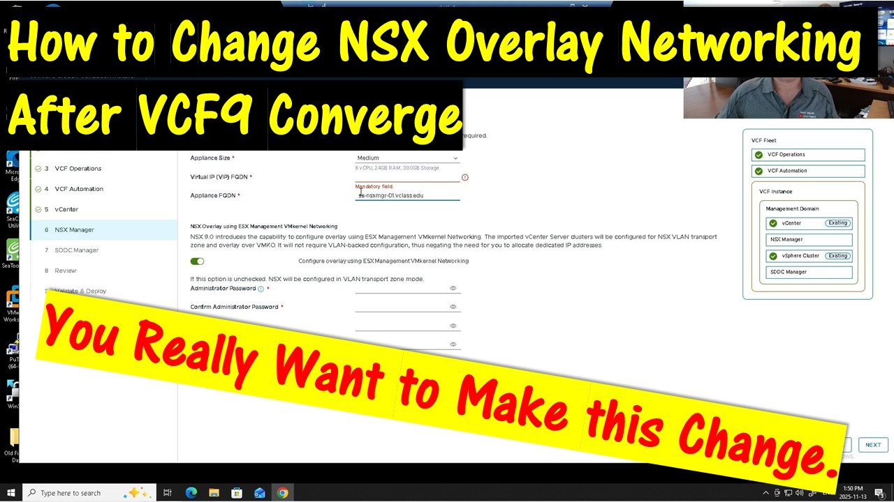 How to Change NSX Overlay Networking After VCF9 - VCDX #181