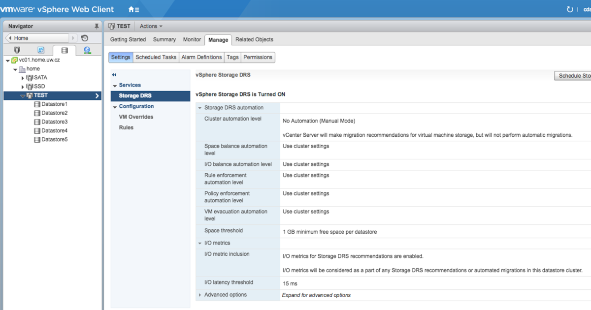 Что такое sdrs vmware