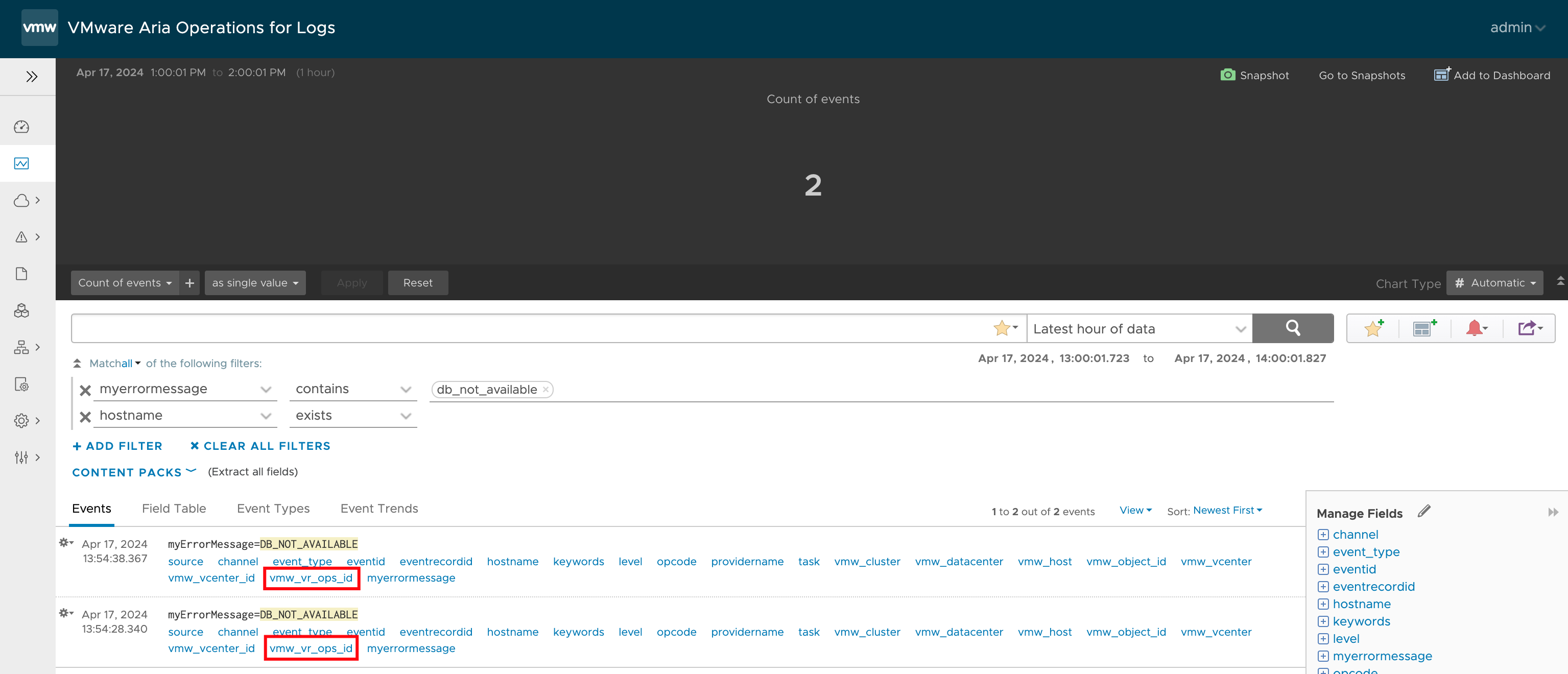 VMware Aria Operations for Logs Alerts as… – Virtual Building Blocks