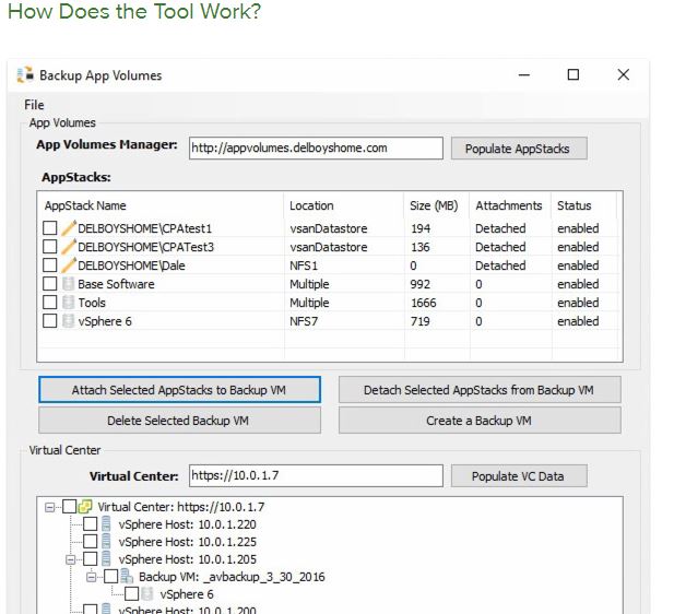 VMware App Volumes Backup Utility Fling:… | Virtualisatieadvies