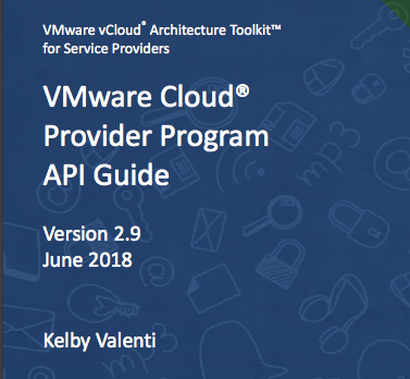 VMware Cloud® Provider Program API Guide – CaptainvOPS