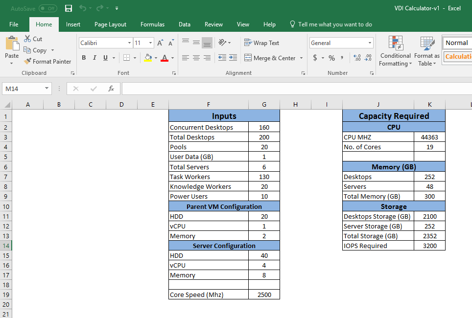 Here is a VDI Calculator for VMware View… JPerformer_blog_site