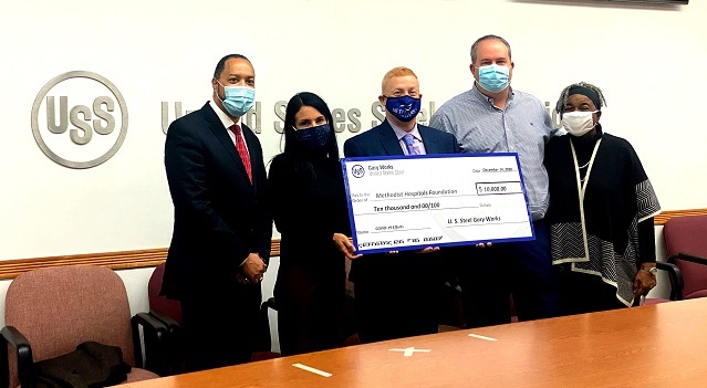 U. S. Steel Gary Works Makes Donation to Methodist Hospitals Foundation