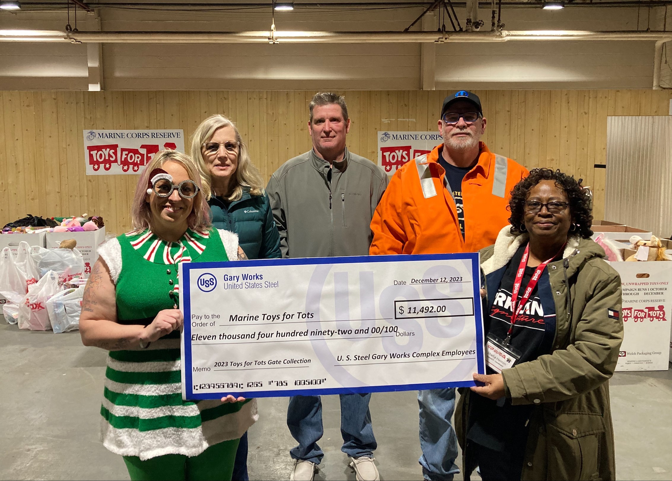 Gary Works and the Midwest Plant Raise Over $11,000 for Toys for Tots!