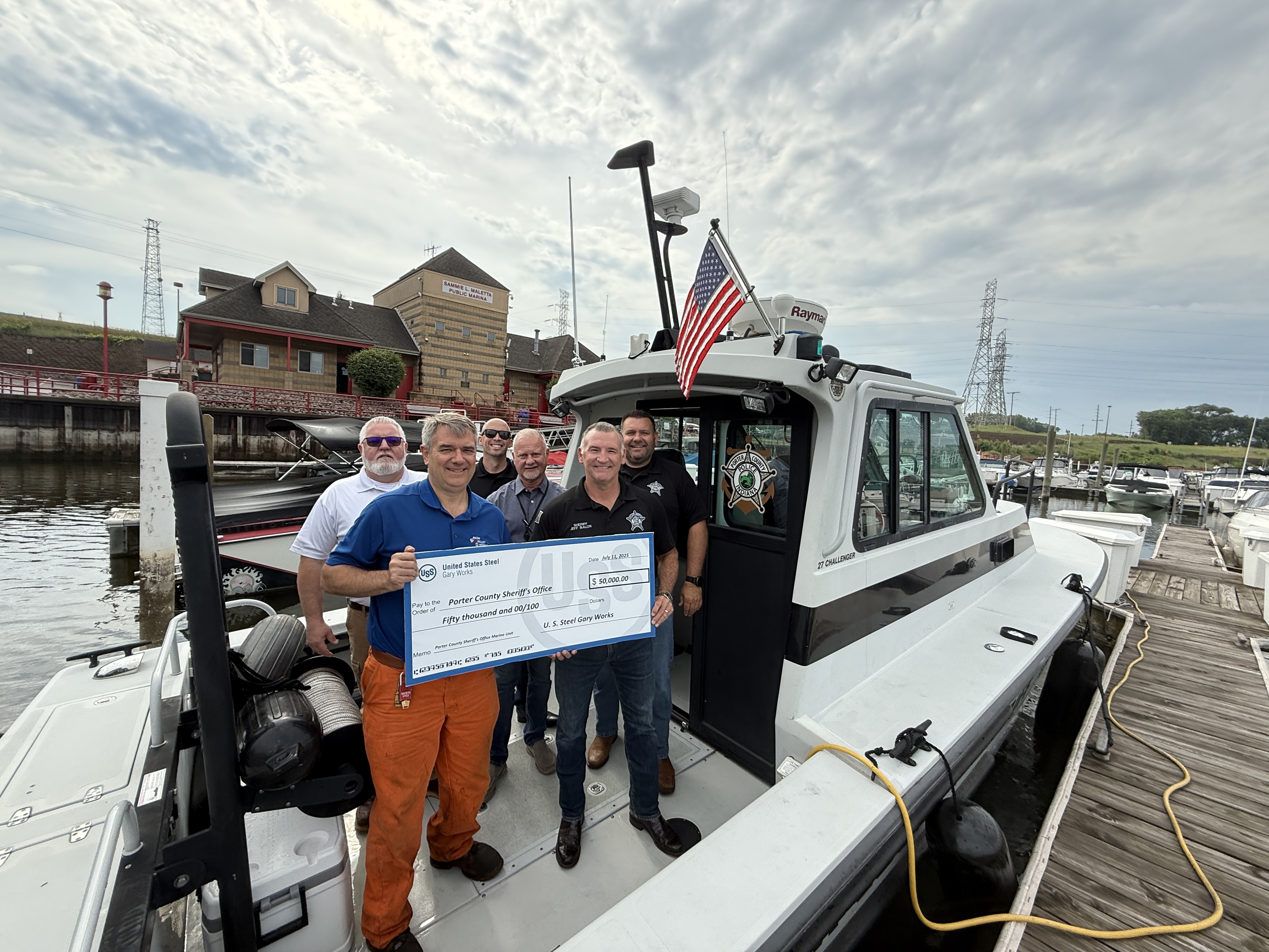 U. S. Steel Donation Establishes Marine Unit for Porter County Sheriff’s Office