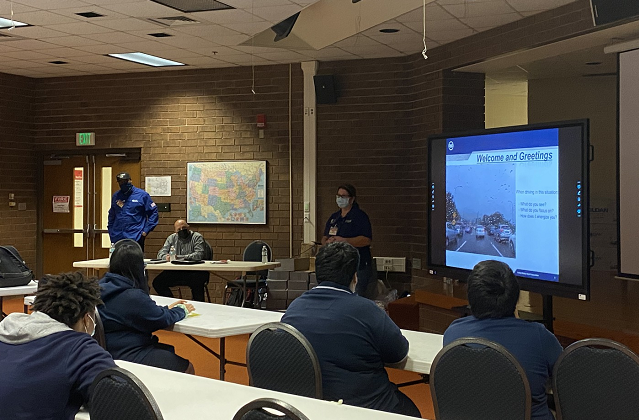 Gary Works Employees Talk Careers in Steel with Local High School Students