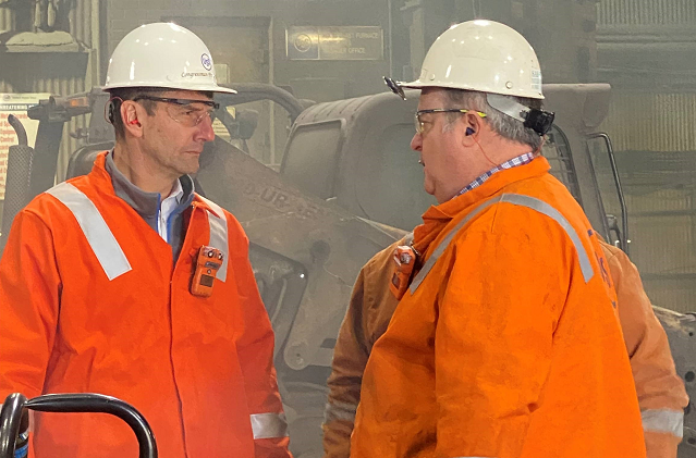 Rep. Frank Mrvan Visits & Tours U. S. Steel Gary Works